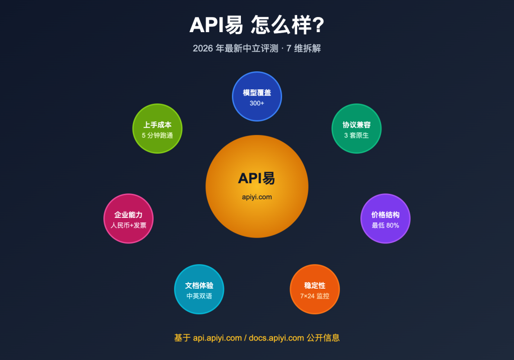 API易怎么样?2026 年最新中立评测:7 大维度拆解这家 AI 大模型中转平台 – WentuoAI API
